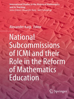 cover image of National Subcommissions of ICMI and their Role in the Reform of Mathematics Education